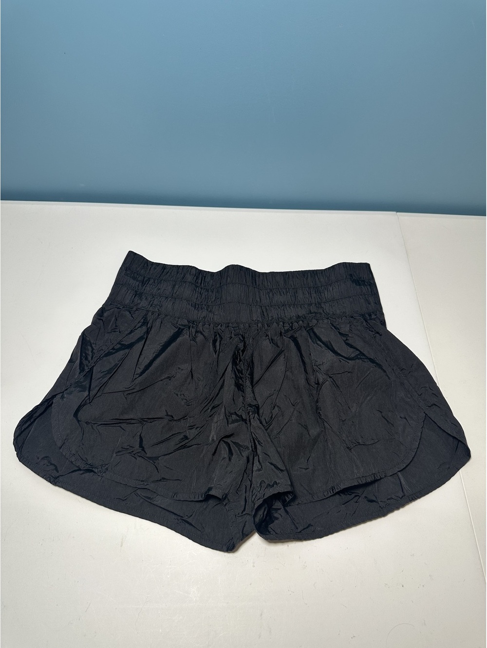 ASOS REVIVAL Black Athletic Shorts with Inner Lining Size L